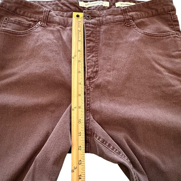 Jones‎ New York Womens Sutton Straight Brown Pants Size 14 (34x27.5) Slimming - Picture 9 of 12